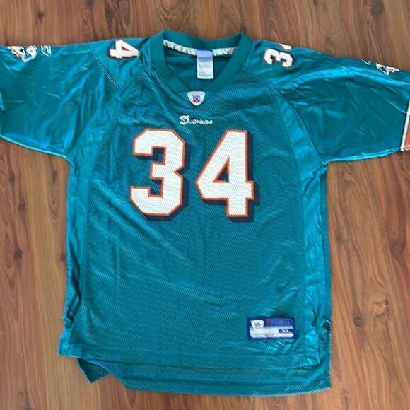Vintage Miami dolphins  34 Ricky Williams football jersey XL youth - Picture 3 of 4
